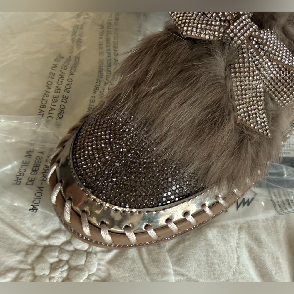 Brown Sparkle Loafers - Picture 3 of 10